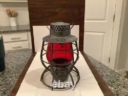 Railroad Red Globe Dietz Railway Lantern New York Globe And Lantern Dietz
