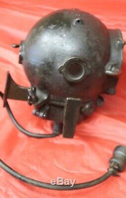 Railroad Steam Locomotive Marker Light 1920's Heavy Japanned Cast Iron Wow