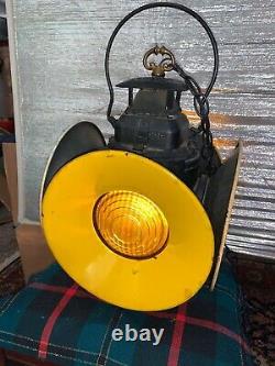 Railroad Switch Lantern/ Adlake/ Blue + Yellow Lights