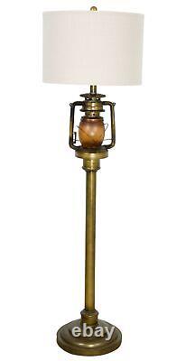 Railroad Train Lantern Decorative Floor Lamp with Shade