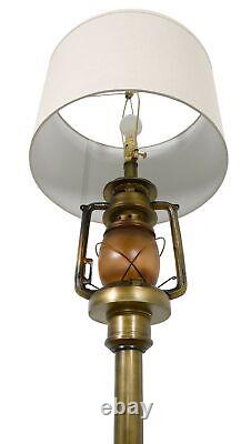 Railroad Train Lantern Decorative Floor Lamp with Shade