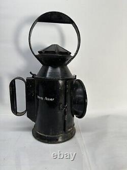 Railway 3 Aspect Railway Lamp & Burner Iraq Army Rare Design