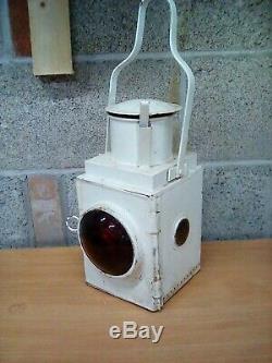 Railway lamp vintage carriage rolling stock steam engine tail light complete