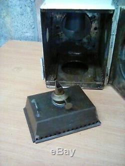 Railway lamp vintage carriage rolling stock steam engine tail light complete