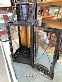 Railway lantern under a candle in 1953 black, original of the USSR