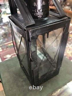 Railway lantern under a candle in 1953 black, original of the USSR