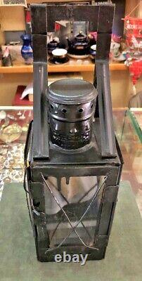 Railway lantern under a candle in 1953 black, original of the USSR