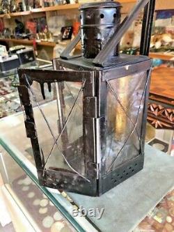 Railway lantern under a candle in 1953 black, original of the USSR