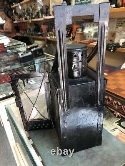 Railway lantern under a candle in 1953 black, original of the USSR