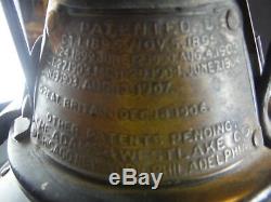 Rare 1907 Adlake Portland Railway Light & Power Railroad Lantern P. Ry. L. & P