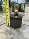 Rare 3 1/2 Inch 4 Way Railroad Lantern Pot