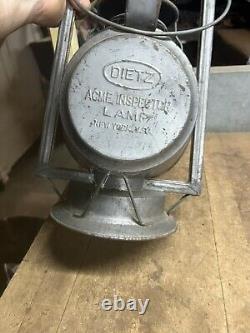 Rare Acme Inspection Lamp PRR Pennsylvania Railroad RR Oil Lantern Red Globe