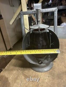 Rare Acme Inspection Lamp PRR Pennsylvania Railroad RR Oil Lantern Red Globe