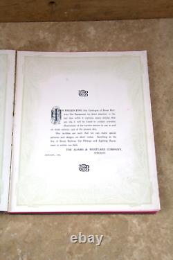 Rare Adams & Westlake 1898 Catalog Street Railway Car Trimmings Lanterns Lamps