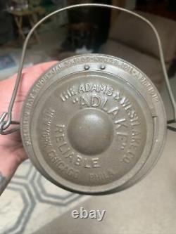 Rare Adlake Reliable WW1 Railroad Lantern & High Speed Macbeth U. S. A. Globe Mint