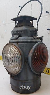 Rare Adlake Train/Railroad Caboose Signal Lantern Non-Sweating Lamp (SR)