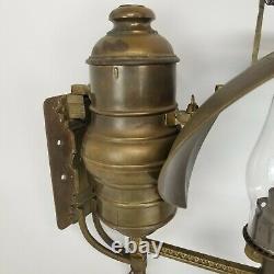 Rare Antique Adams & Westlake Company Makers Railroad Wall Mount Oil Lanterns