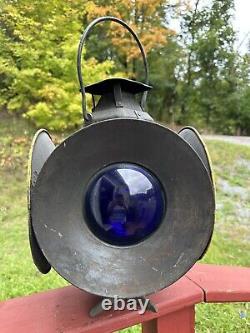 Rare Antique Adlake 4 way Non Sweating Railroad Lamp Chicago B&O R. R