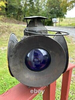 Rare Antique Adlake 4 way Non Sweating Railroad Lamp Chicago B&O R. R