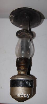 Rare Antique Adlake Adams & Westlake Co. Chicago Wall Railroad Lantern Lamp