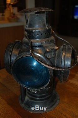 Rare Antique Adlake Non-Sweating Lamp Railroad Switchmans Signal Lantern Chicago