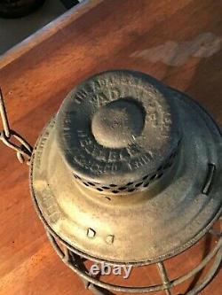 Rare Antique Adlake Reliable Western Maryland Railroad Lantern Very Rare