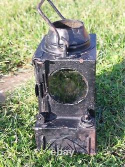 Rare Antique London & South Western Railway Signal/Handlamp Welch F Oil Lamp