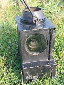 Rare Antique London & South Western Railway Signal/Handlamp Welch F Oil Lamp