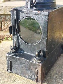 Rare Antique London & South Western Railway Signal/Handlamp Welch F Oil Lamp