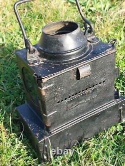 Rare Antique London & South Western Railway Signal/Handlamp Welch F Oil Lamp