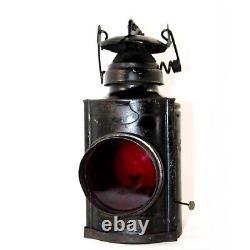 Rare Antique Railroad Crossing Lantern, New York Central Lines