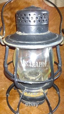 Rare Antique SA And AP Railway Globe Lantern