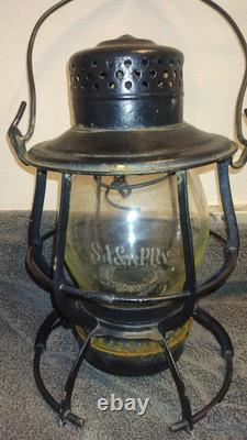 Rare Antique SA And AP Railway Globe Lantern