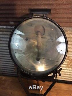 Rare Antique TILLEY HENDON Military or Railroad Floodlight LP Gas Lantern Lamp