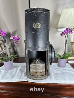 Rare Antique Vintage Adlake Non-Sweating Railroad Lantern Chicago +Original Tank