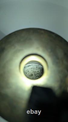 Rare Authentic Santa Fe Railway 4-Way Switch Lamp with Pyrex Chimney & Burner