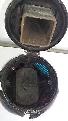 Rare CABOOSE OBSERVATION/CAMPAIGN RAILROAD CAR LANTERN OIL POT ADLAKE GN NR. 4