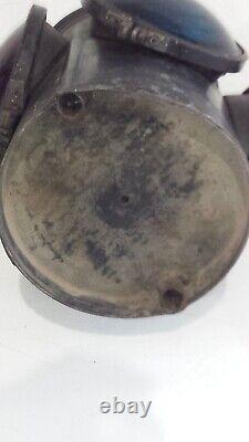 Rare CABOOSE OBSERVATION/CAMPAIGN RAILROAD CAR LANTERN OIL POT ADLAKE GN NR. 4