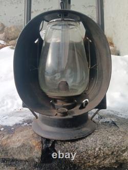 Rare D. L. W. & RR Dietz Acme Large Inspector Lamp Railroad Lantern, New York