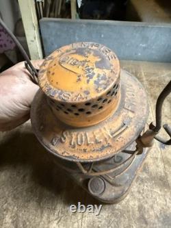 Rare Dietz Empire Stolen From B. Perini & Sons Railroad RR Oil Lantern Lamp USA