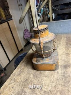 Rare Dietz Empire Stolen From B. Perini & Sons Railroad RR Oil Lantern Lamp USA