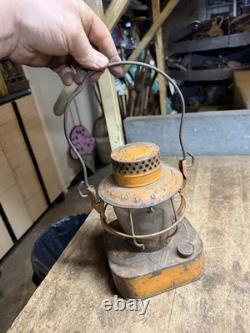 Rare Dietz Empire Stolen From B. Perini & Sons Railroad RR Oil Lantern Lamp USA
