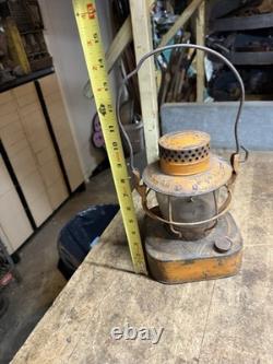Rare Dietz Empire Stolen From B. Perini & Sons Railroad RR Oil Lantern Lamp USA