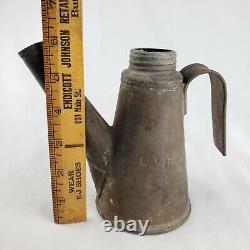 Rare Early L. V. R. R. Railroad Lantern Torch Lehigh Valley Kerosene Oil Lamp Train