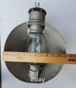 Rare Large C. T. Ham Mfg. Co. Inspectors Railroad Lantern With Clear Globe Train