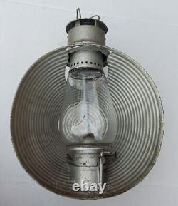 Rare Large C. T. Ham Mfg. Co. Inspectors Railroad Lantern With Clear Globe Train