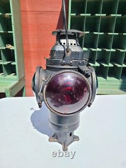 Rare PRR Antique Vintage Adlake Non Sweating Lamp Railroad Lamp Pennsylvania RR