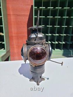 Rare PRR Antique Vintage Adlake Non Sweating Lamp Railroad Lamp Pennsylvania RR