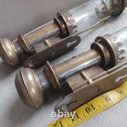 Rare Pair Vintage GNR Great Northern Railway Brass Carriage Lamps Train Sconces