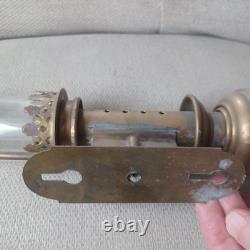 Rare Pair Vintage GNR Great Northern Railway Brass Carriage Lamps Train Sconces